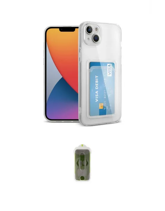 ieg™ iPhone 14 Plus Kılıf Doruk Klasik Koleksiyonu - Siyah Joko Magic 5D Hayalet Cam