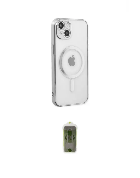 ieg™ iPhone 14 Plus Kılıf Doruk Minimal - Siyah Joko Magic 5D Hayalet Cam