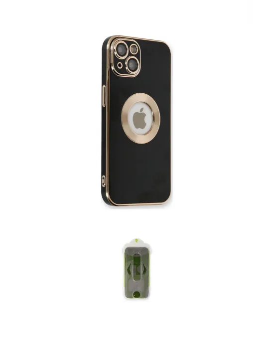 ieg™ iPhone 14 Plus Kılıf İz Form Serisi - Siyah Joko Magic 5D Hayalet Cam