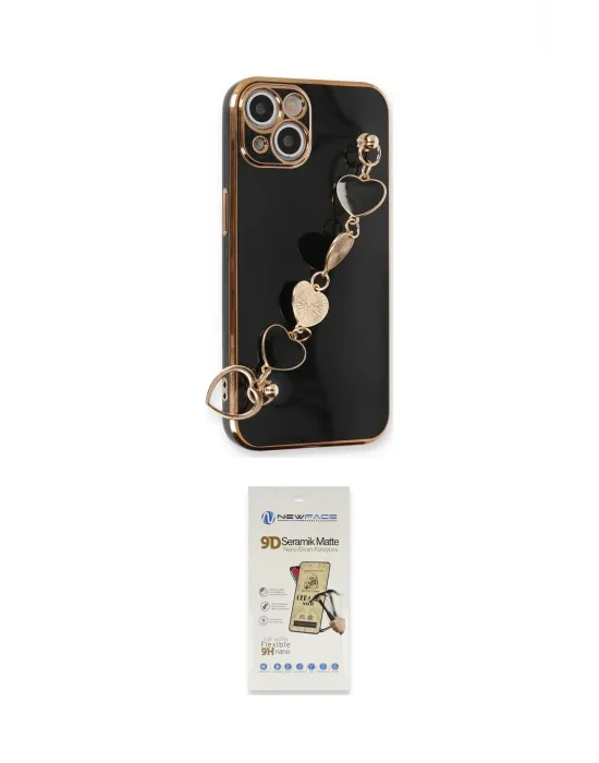ieg™ iPhone 14 Plus Kılıf Nova Işık Prime - Siyah Mat Seramik Nano Ekran Koruyucu