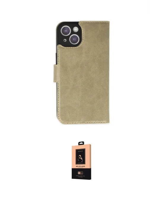 ieg™ iPhone 14 Plus Kılıf Siluet Işık Serisi - Şeffaf Maxco Cam Ekran Koruyucu
