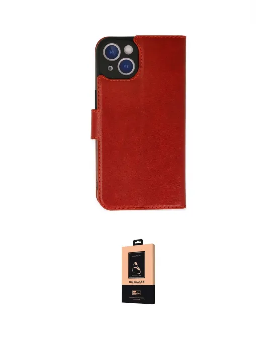 ieg™ iPhone 14 Plus Kılıf Siluet Işık Serisi - Şeffaf Maxco Cam Ekran Koruyucu