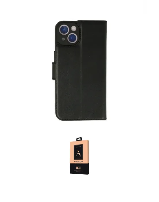ieg™ iPhone 14 Plus Kılıf Siluet Işık Serisi - Şeffaf Maxco Cam Ekran Koruyucu