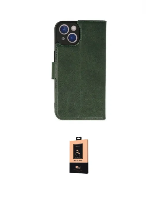 ieg™ iPhone 14 Plus Kılıf Siluet Işık Serisi - Şeffaf Maxco Cam Ekran Koruyucu