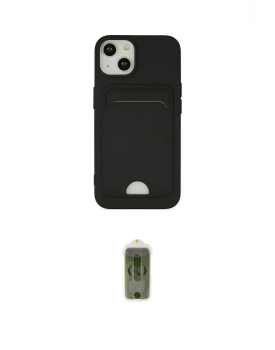 ieg™ iPhone 14 Plus Kılıf Vadi Çizgi Prime - Siyah Joko Magic 5D Hayalet Cam