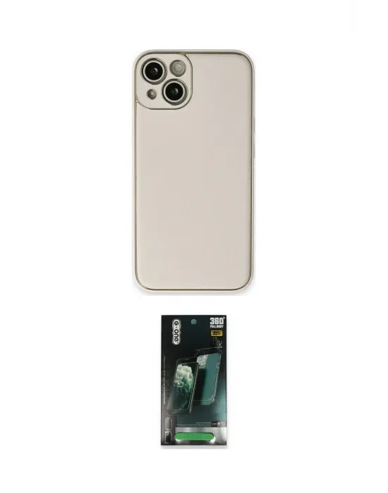 ieg™ iPhone 14 Plus Kılıf Yadigar Klasik - Siyah 360 Mat Full Body Arka Koruyucu