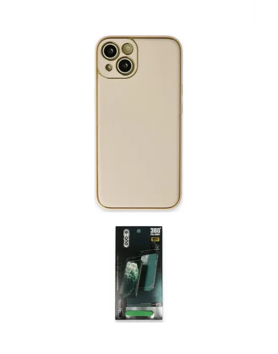 ieg™ iPhone 14 Plus Kılıf Yadigar Klasik - Siyah 360 Mat Full Body Arka Koruyucu