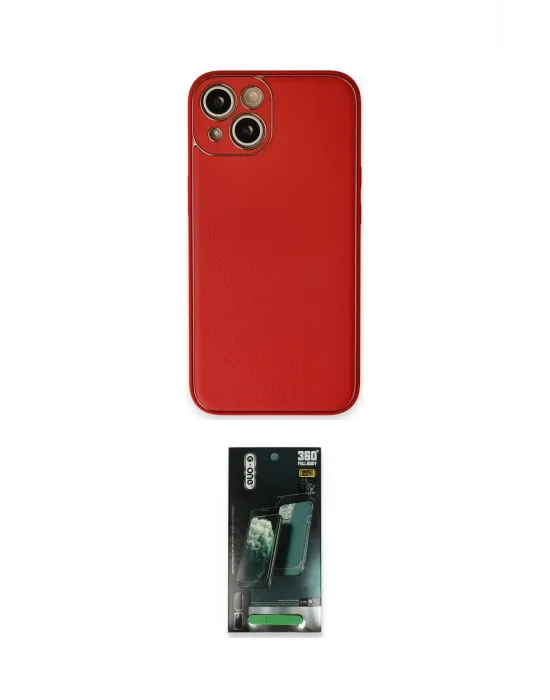 ieg™ iPhone 14 Plus Kılıf Yadigar Klasik - Siyah 360 Mat Full Body Arka Koruyucu