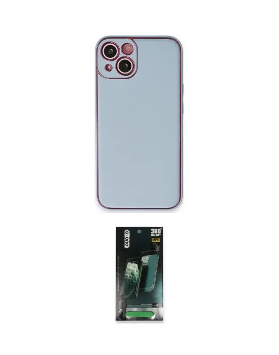 ieg™ iPhone 14 Plus Kılıf Yadigar Klasik - Siyah 360 Mat Full Body Arka Koruyucu