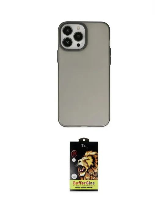 ieg™ iPhone 14 Pro Kılıf Ahenk Çizgi Prime - Siyah Buffer Cam Ekran Koruyucu