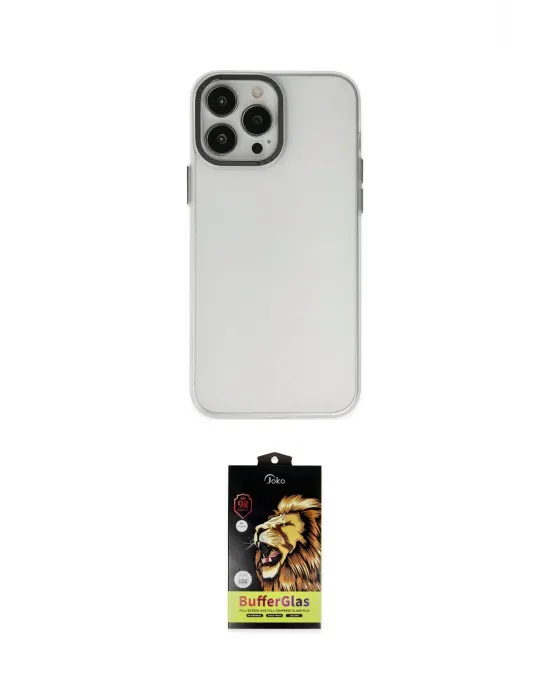ieg™ iPhone 14 Pro Kılıf Ahenk Çizgi Prime - Siyah Buffer Cam Ekran Koruyucu
