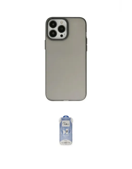 ieg™ iPhone 14 Pro Kılıf Ahenk Çizgi Prime - Siyah Joko Magic 5D Cam