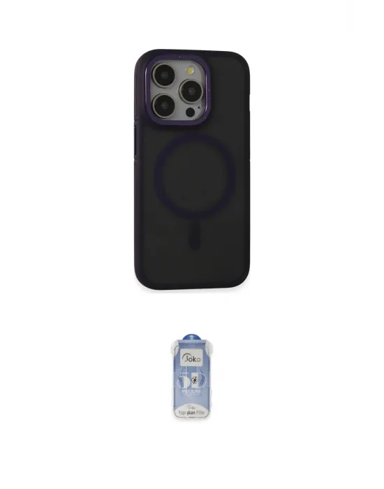 ieg™ iPhone 14 Pro Kılıf Ahenk Form Serisi - Siyah Joko Magic 5D Cam