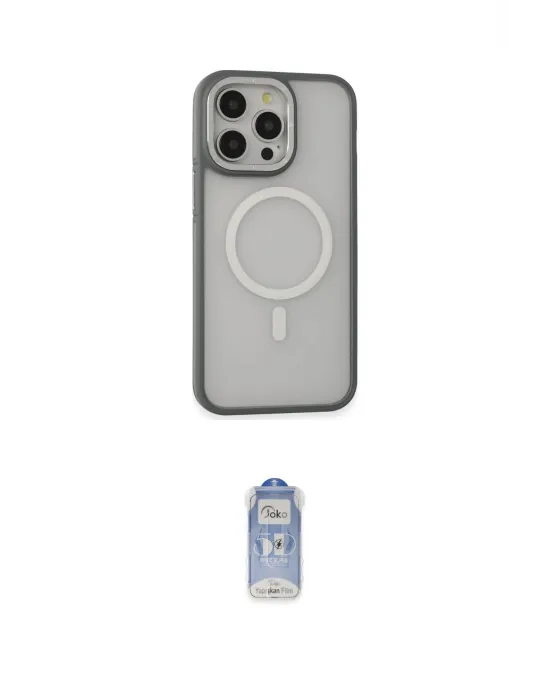 ieg™ iPhone 14 Pro Kılıf Ahenk Form Serisi - Siyah Joko Magic 5D Cam