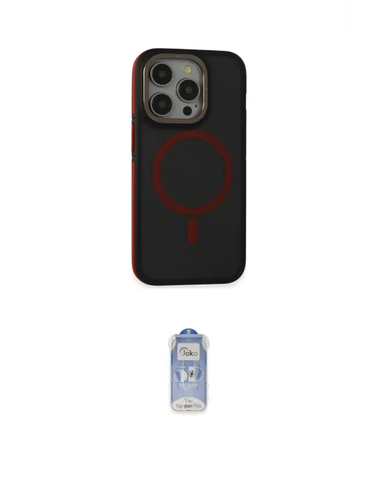 ieg™ iPhone 14 Pro Kılıf Ahenk Form Serisi - Siyah Joko Magic 5D Cam