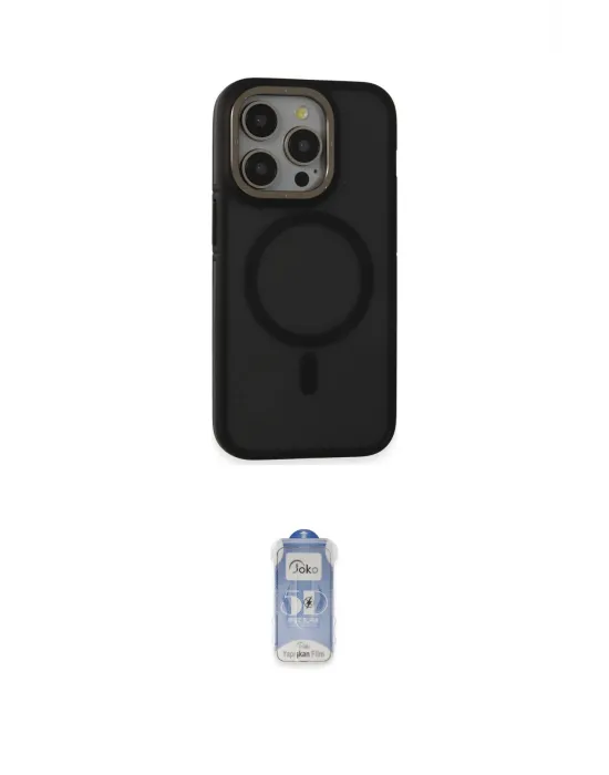 ieg™ iPhone 14 Pro Kılıf Ahenk Form Serisi - Siyah Joko Magic 5D Cam