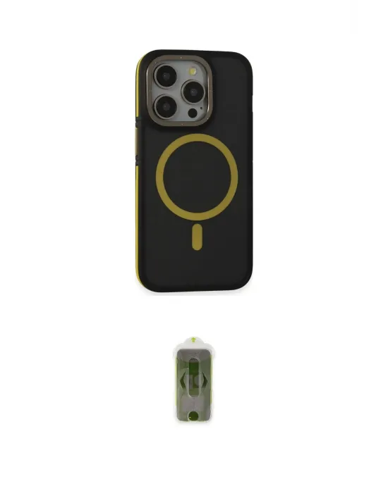 ieg™ iPhone 14 Pro Kılıf Ahenk Form Serisi - Siyah Joko Magic 5D Hayalet Cam