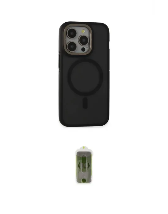 ieg™ iPhone 14 Pro Kılıf Ahenk Form Serisi - Siyah Joko Magic 5D Hayalet Cam