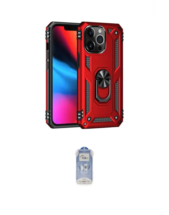 ieg™ iPhone 14 Pro Kılıf Ahenk Klasik Koleksiyonu - Siyah Joko Magic 5D Cam