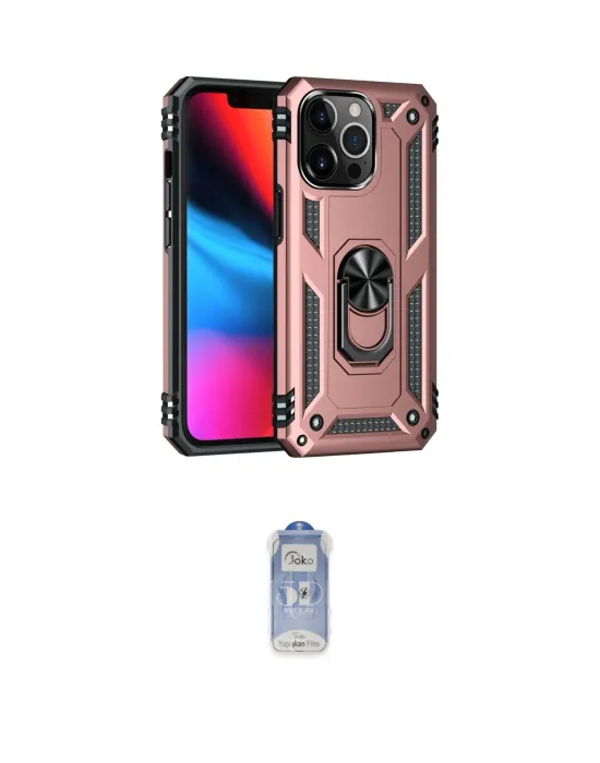 ieg™ iPhone 14 Pro Kılıf Ahenk Klasik Koleksiyonu - Siyah Joko Magic 5D Cam