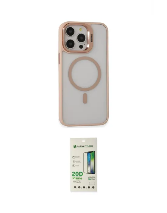ieg™ iPhone 14 Pro Kılıf Ahenk Klasik Özel Seri - Siyah 20D Premium Cam Ekran Koruyucu
