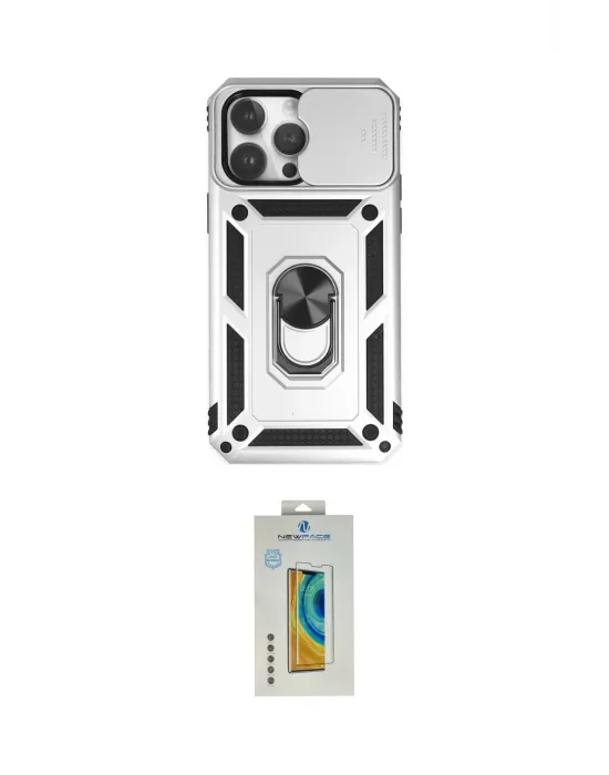 ieg™ iPhone 14 Pro Kılıf Ahenk Klasik - Siyah Polymer Nano Ekran Koruyucu