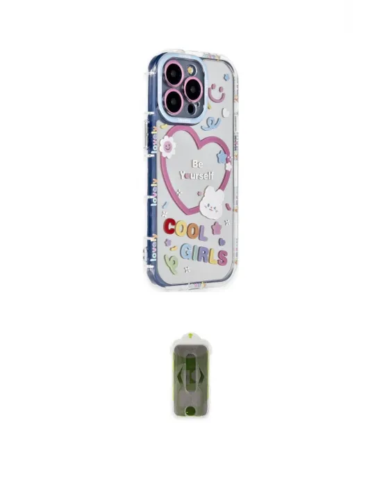ieg™ iPhone 14 Pro Kılıf Ahenk Modern Serisi - Siyah Joko Magic 5D Hayalet Cam