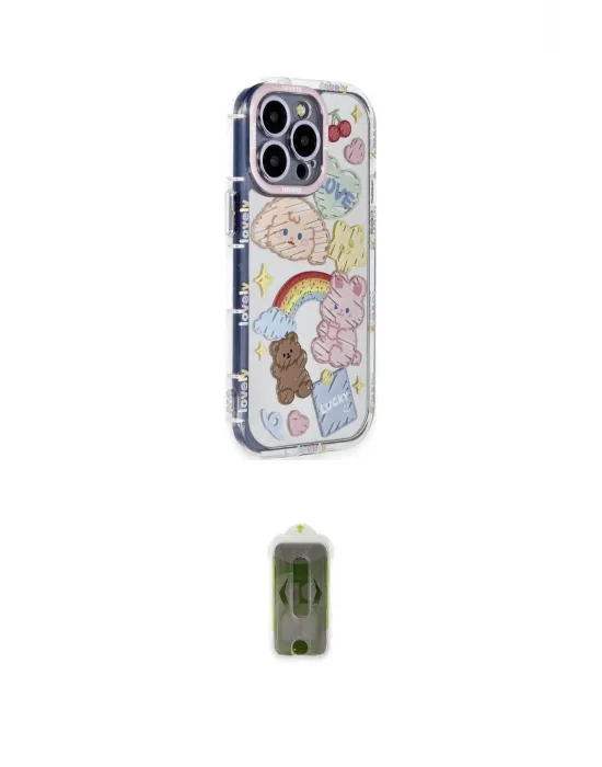 ieg™ iPhone 14 Pro Kılıf Ahenk Modern Serisi - Siyah Joko Magic 5D Hayalet Cam