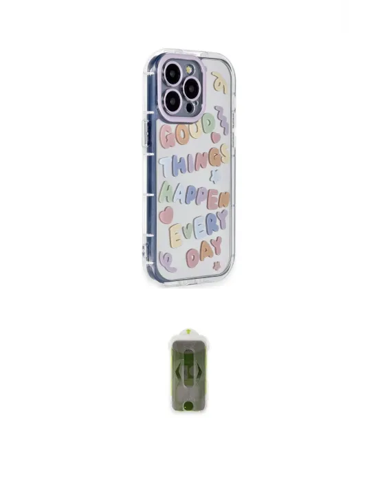 ieg™ iPhone 14 Pro Kılıf Ahenk Modern Serisi - Siyah Joko Magic 5D Hayalet Cam