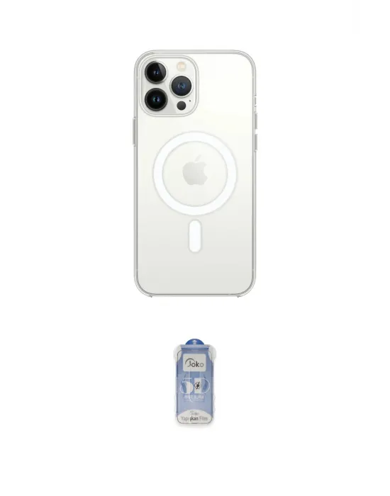 ieg™ iPhone 14 Pro Kılıf Ahenk Yansıma Prime - Siyah Joko Magic 5D Cam