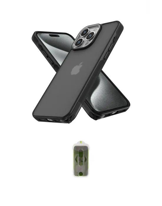 ieg™ iPhone 14 Pro Kılıf Atlas Form - Siyah Joko Magic 5D Hayalet Cam