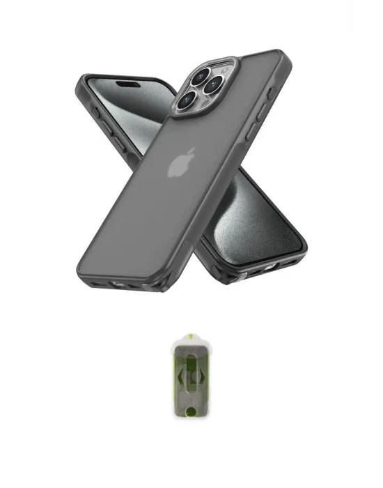 ieg™ iPhone 14 Pro Kılıf Atlas Form - Siyah Joko Magic 5D Hayalet Cam