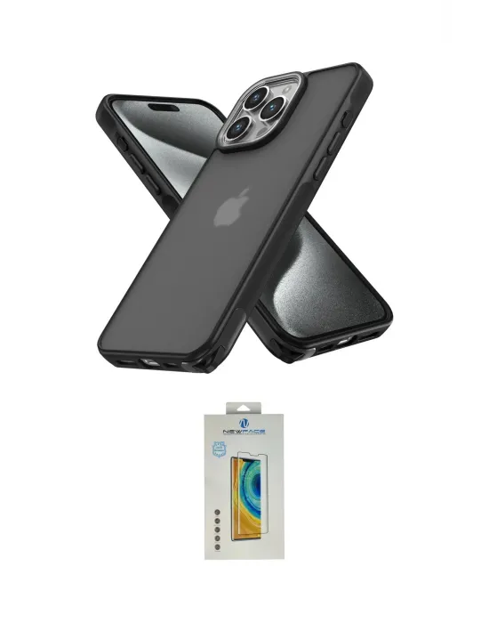 ieg™ iPhone 14 Pro Kılıf Atlas Form - Siyah Polymer Nano Ekran Koruyucu
