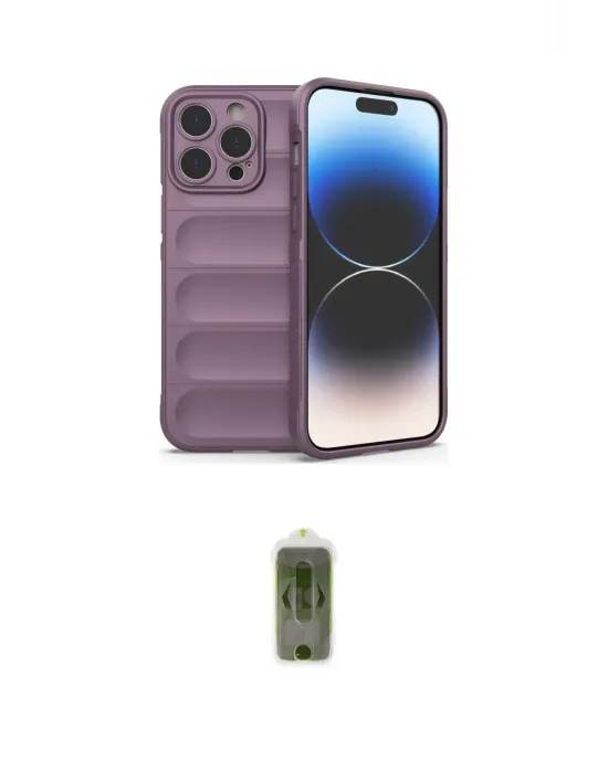 ieg™ iPhone 14 Pro Kılıf Atlas Koleksiyonu - Siyah Joko Magic 5D Hayalet Cam