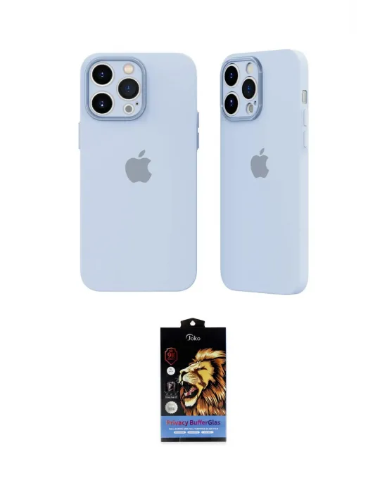 ieg™ iPhone 14 Pro Kılıf Atlas Minimal Prime - Siyah Buffer Hayalet Cam Ekran Koruyucu