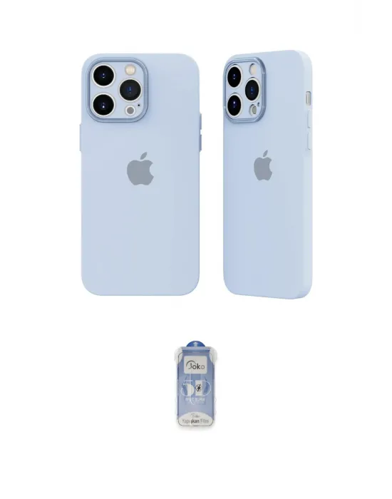 ieg™ iPhone 14 Pro Kılıf Atlas Minimal Prime - Siyah Joko Magic 5D Cam