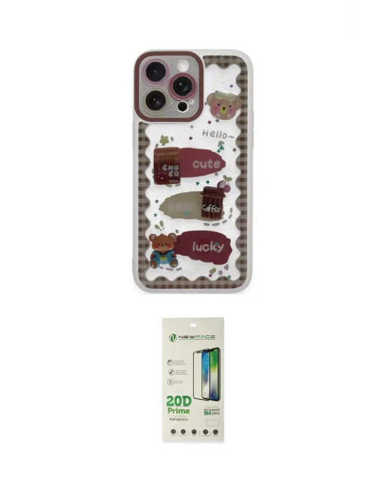 ieg™ iPhone 14 Pro Kılıf Çekirdek Asil - Siyah 20D Premium Cam Ekran Koruyucu