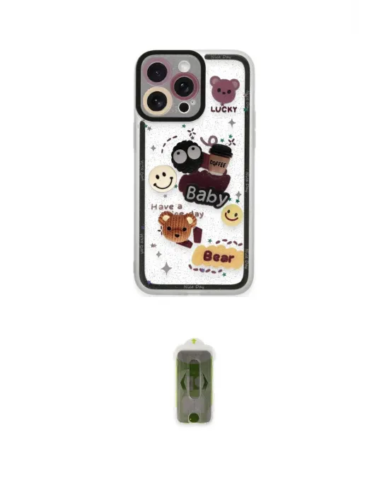 ieg™ iPhone 14 Pro Kılıf Çekirdek Asil - Siyah Joko Magic 5D Hayalet Cam