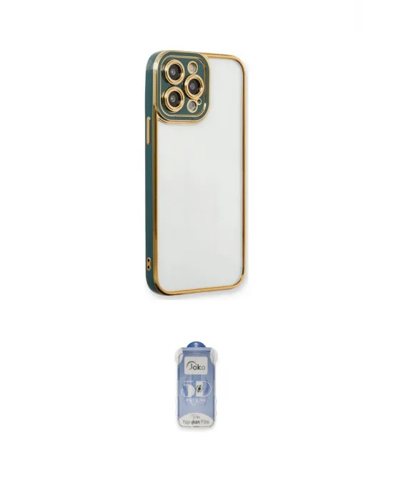 ieg™ iPhone 14 Pro Kılıf Çekirdek Klasik Serisi - Siyah Joko Magic 5D Cam