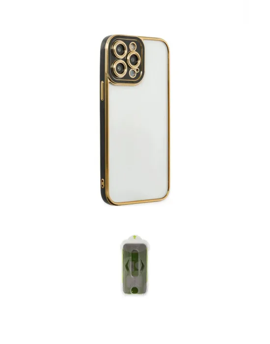 ieg™ iPhone 14 Pro Kılıf Çekirdek Klasik Serisi - Siyah Joko Magic 5D Hayalet Cam