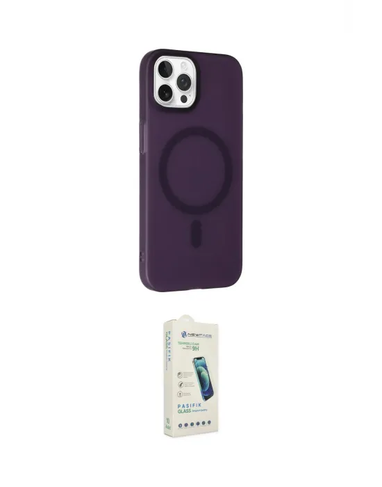 ieg™ iPhone 14 Pro Kılıf Çekirdek Modern Prime - Şeffaf Pasifik Cam Ekran Koruyucu