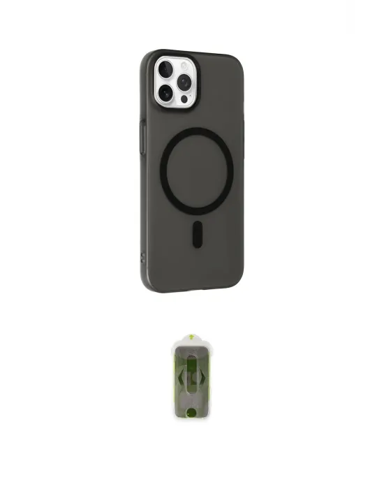 ieg™ iPhone 14 Pro Kılıf Çekirdek Modern Prime - Siyah Joko Magic 5D Hayalet Cam