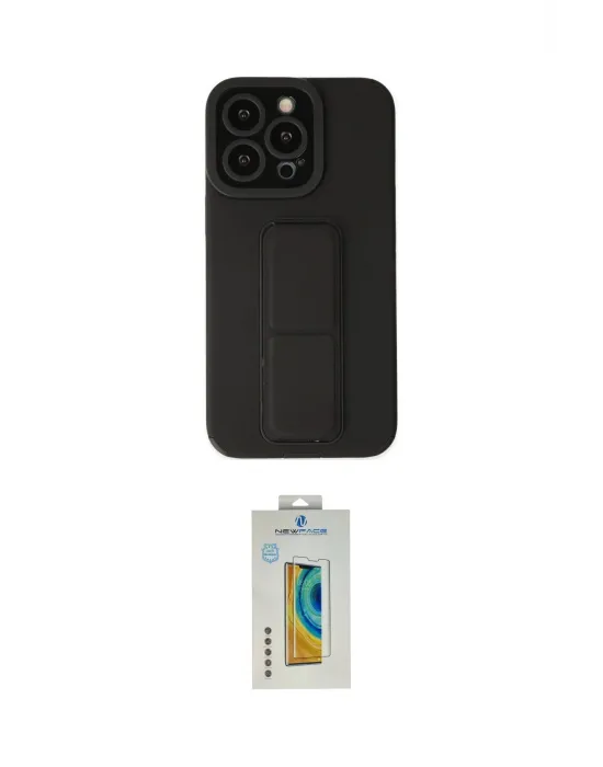 ieg™ iPhone 14 Pro Kılıf Çekirdek Yansıma - Siyah Polymer Nano Ekran Koruyucu