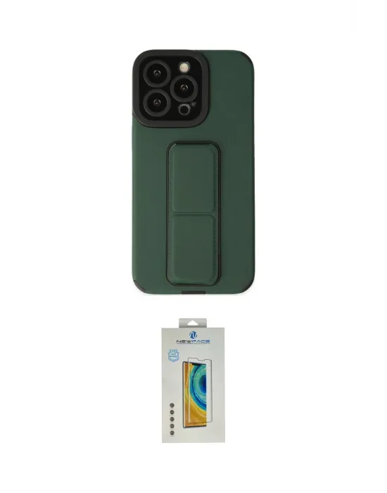 ieg™ iPhone 14 Pro Kılıf Çekirdek Yansıma - Siyah Polymer Nano Ekran Koruyucu