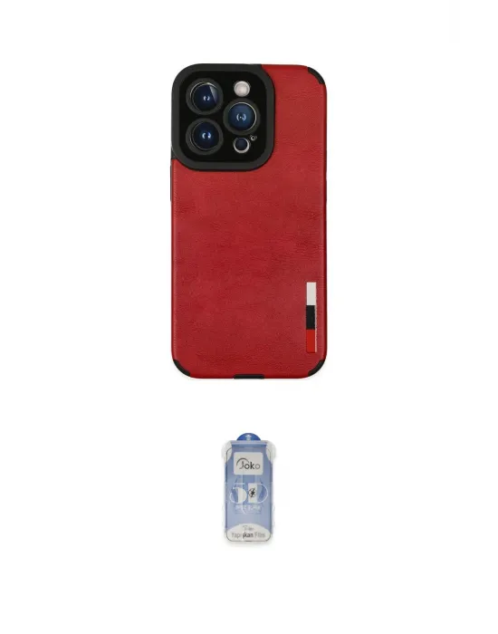 ieg™ iPhone 14 Pro Kılıf Doruk Asil Koleksiyonu - Siyah Joko Magic 5D Cam