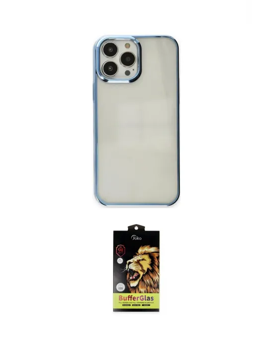 ieg™ iPhone 14 Pro Kılıf Doruk Doku Prime - Siyah Buffer Cam Ekran Koruyucu