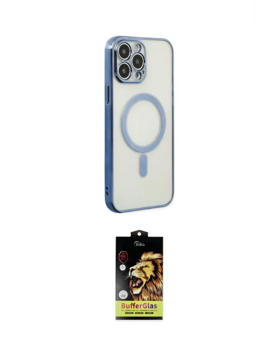 ieg™ iPhone 14 Pro Kılıf Doruk Minimal - Siyah Buffer Cam Ekran Koruyucu