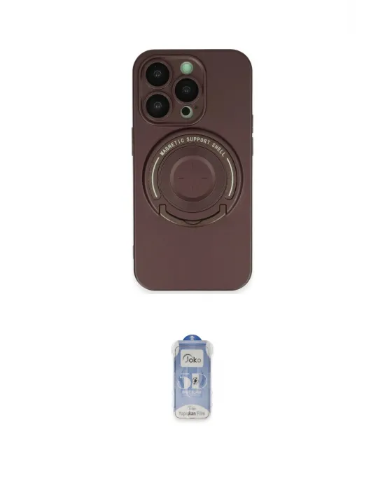 ieg™ iPhone 14 Pro Kılıf Eksen Klasik Prime - Siyah Joko Magic 5D Cam