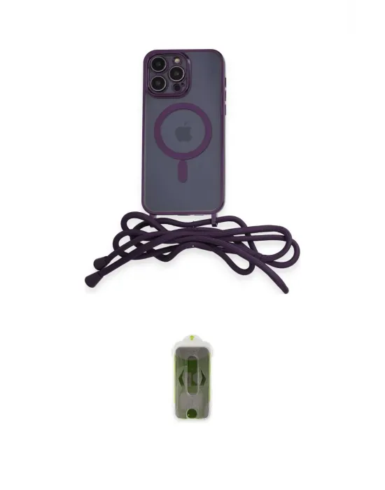 ieg™ iPhone 14 Pro Kılıf Eksen Özel Seri - Siyah Joko Magic 5D Hayalet Cam