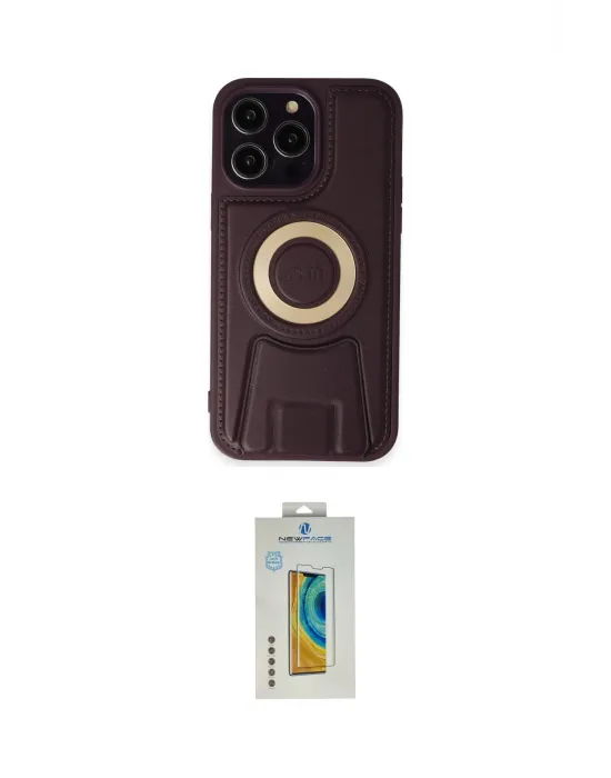 ieg™ iPhone 14 Pro Kılıf Kıvılcım Form Özel Seri - Siyah Polymer Nano Ekran Koruyucu
